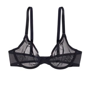 Cuup Black Plunge Bra 36F